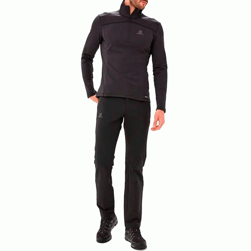 PANTALONE - SALOMON - UOMO - WAYFARER WARM STRAIGHT PANT M Black - immagine 4