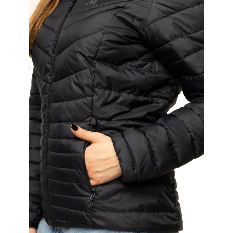 GIACCA - SALOMON - DONNA - DRIFTER LOFT HOODIE W Black INSULATED JACKET - immagine 7