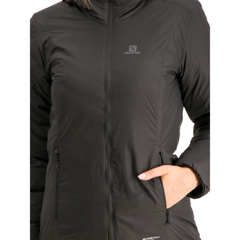 GIACCA - SALOMON - DONNA - DRIFTER LOFT HOODIE W Black INSULATED JACKET - immagine 8
