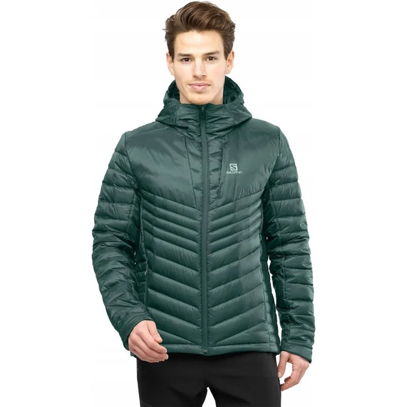 GIACCA - SALOMON - UOMO - HALOES DOWN HOODIE M Green Gables DOWN JACKET - immagine 2