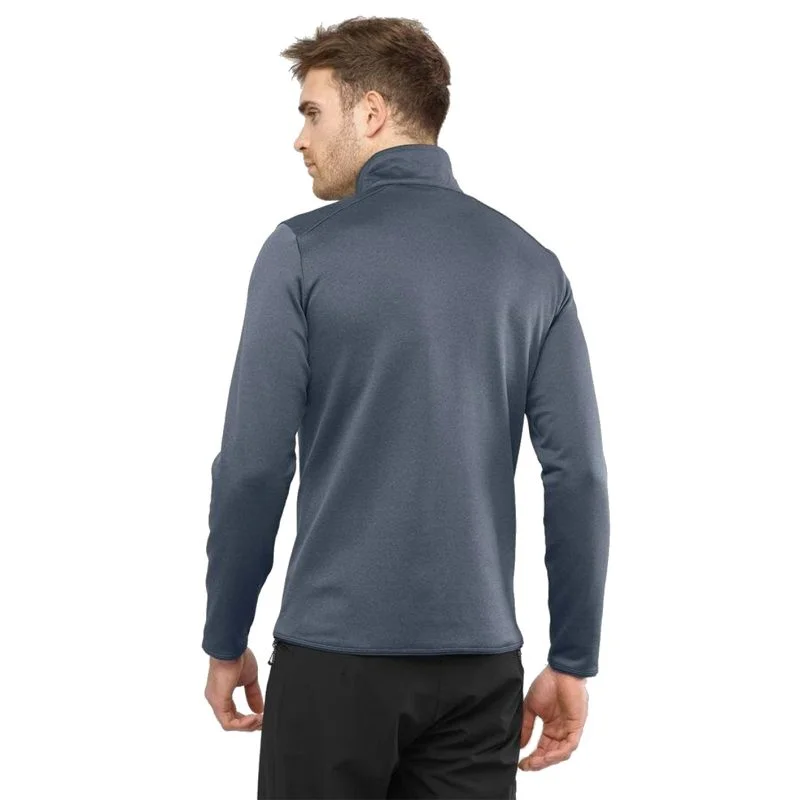 MAGLIA/PILE - SALOMON - UOMO - DISCOVERY FZ M Ebony MIDLAYER JACKET - immagine 5
