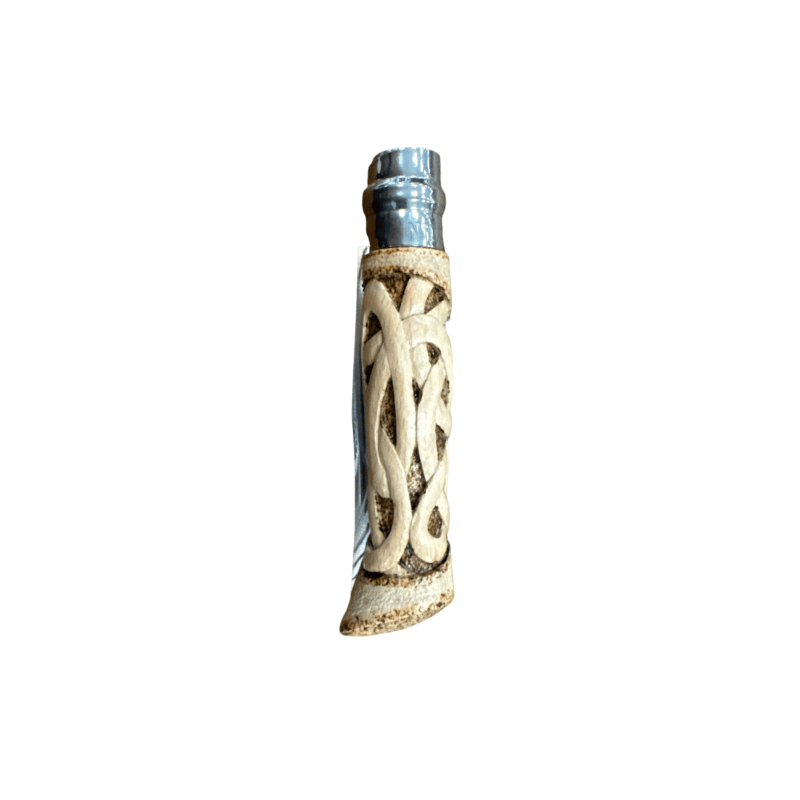 COLTELLO - OPINEL -  N.9 INOX INTRECCIO INTAGLIATO E REALIZZATO A MANO - immagine 3