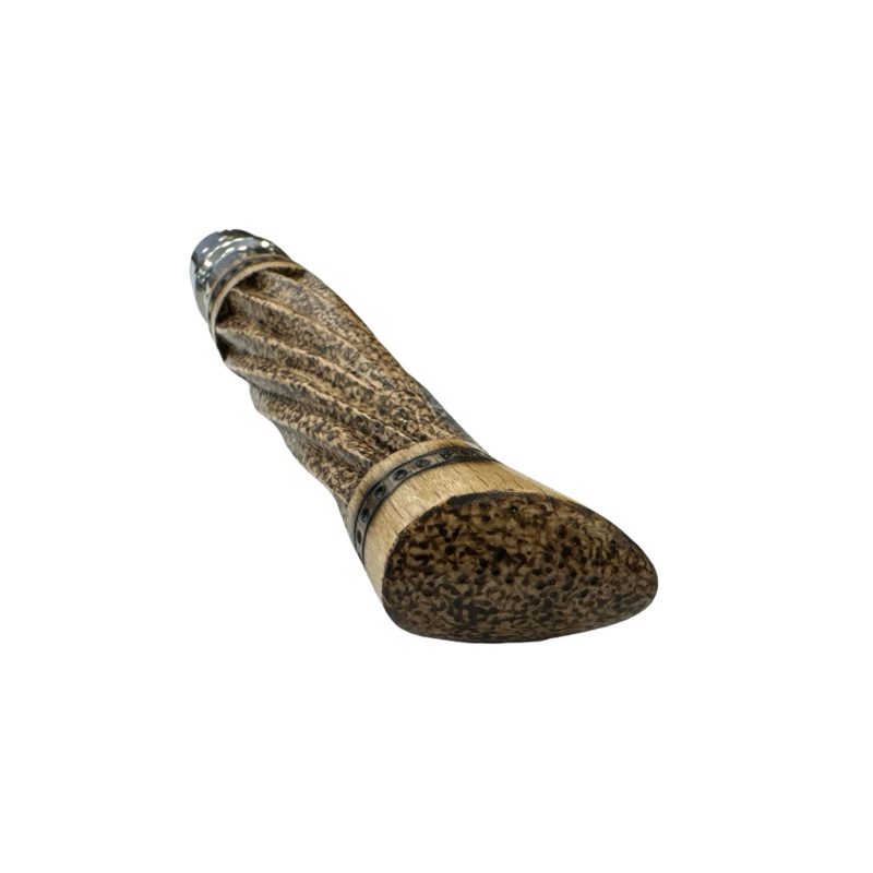 COLTELLO - OPINEL -  N.9 INOX INTAGLIATO/PIROGRAFATO A MANO - immagine 5