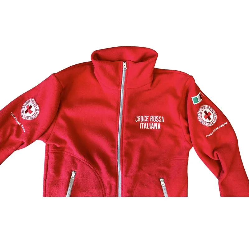 CROCE ROSSA ITALIANA - PILE FULL ZIP Rosso CRI - immagine 4