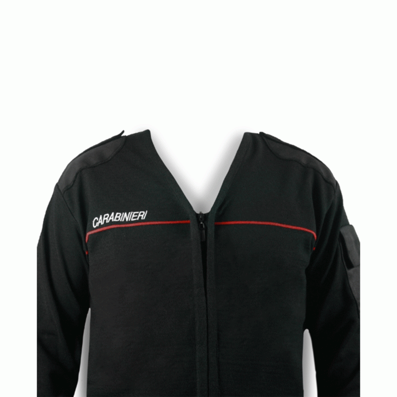 MAGLIONE - CARABINIERI SCOLLO A V CON ZIP LUNGA - immagine 3