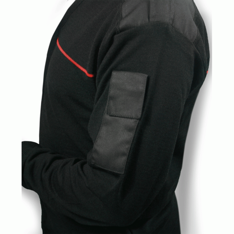 MAGLIONE - CARABINIERI SCOLLO A V CON ZIP LUNGA - immagine 4