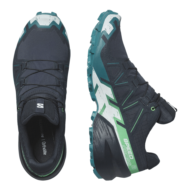 SALOMON - UOMO - SPEEDCROSS 6 Carbon / Tahitian Tide / White - immagine 6