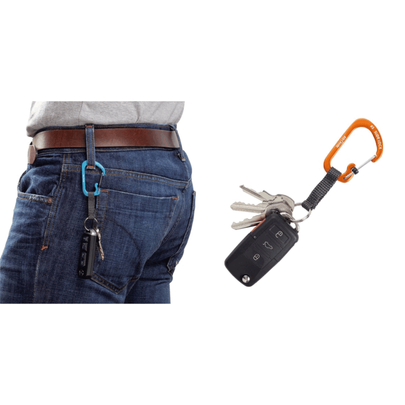 NITEIZE - PORTACHIAVI SLIDELOCK® KEY RING ALUMINUM Orange - immagine 2