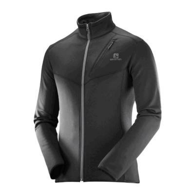 MAGLIA/PILE - SALOMON - UOMO - DISCOVERY FZ M Black MIDLAYER JACKET
