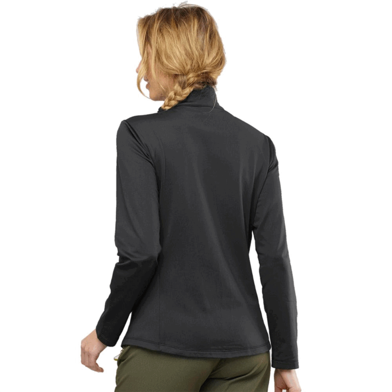 MAGLIA/PILE - SALOMON - DONNA - DISCOVERY LT FZ W Black MIDLAYER JACKET - immagine 2