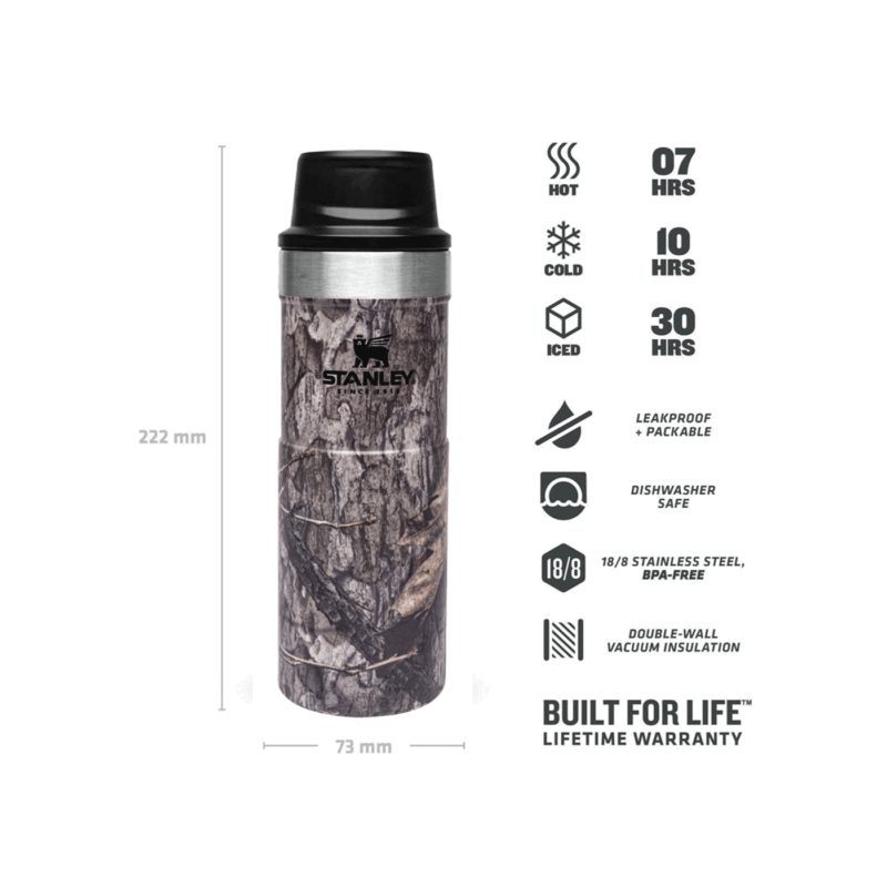 STANLEY - CLASSIC TRIGGER-ACTION TRAVEL MUG 16oz /470ml Country DNA Mossy Oak - immagine 2
