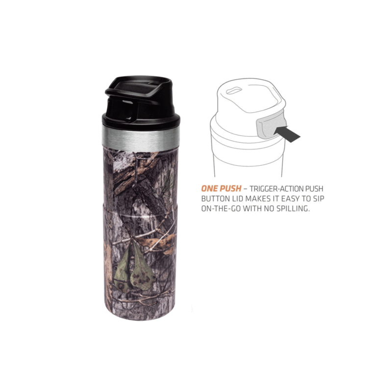 STANLEY - CLASSIC TRIGGER-ACTION TRAVEL MUG 16oz /470ml Country DNA Mossy Oak - immagine 4