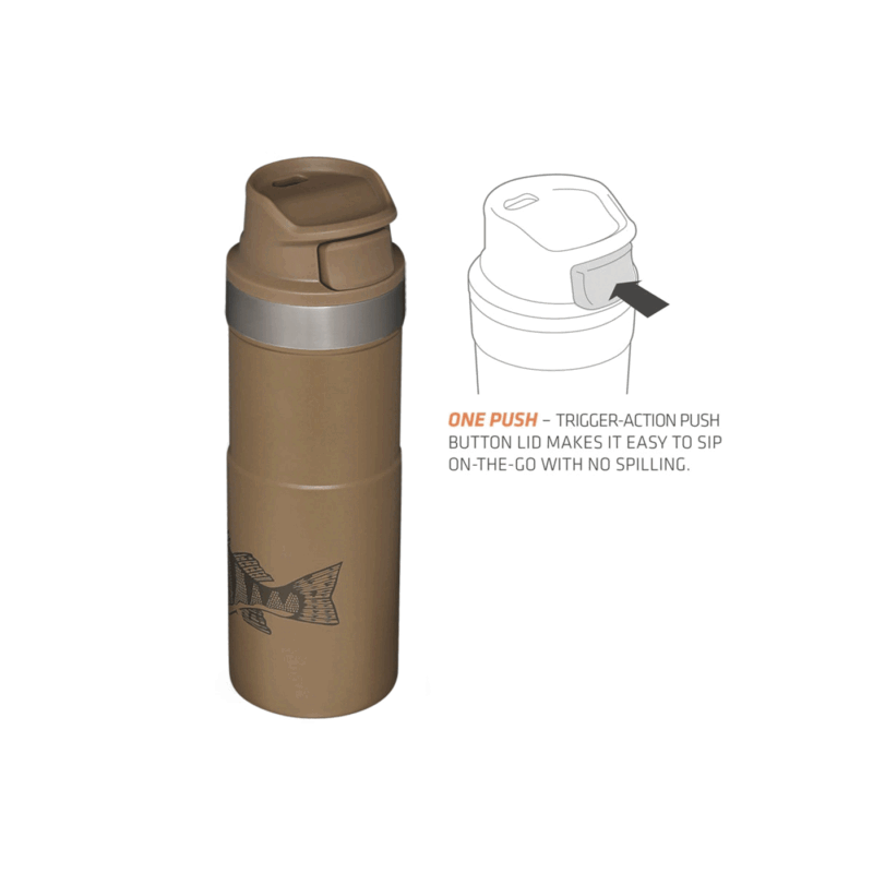 STANLEY - CLASSIC TRIGGER-ACTION TRAVEL MUG 16oz /470ml Peter Perch Tan - immagine 4