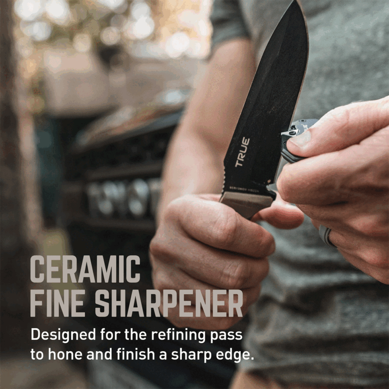 TRUE UTILITY - KNIFE SHARPENER AFFILACOLTELLI PORTACHIAVI - immagine 3
