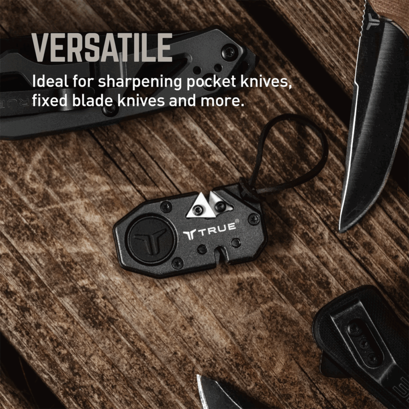 TRUE UTILITY - KNIFE SHARPENER AFFILACOLTELLI PORTACHIAVI - immagine 6