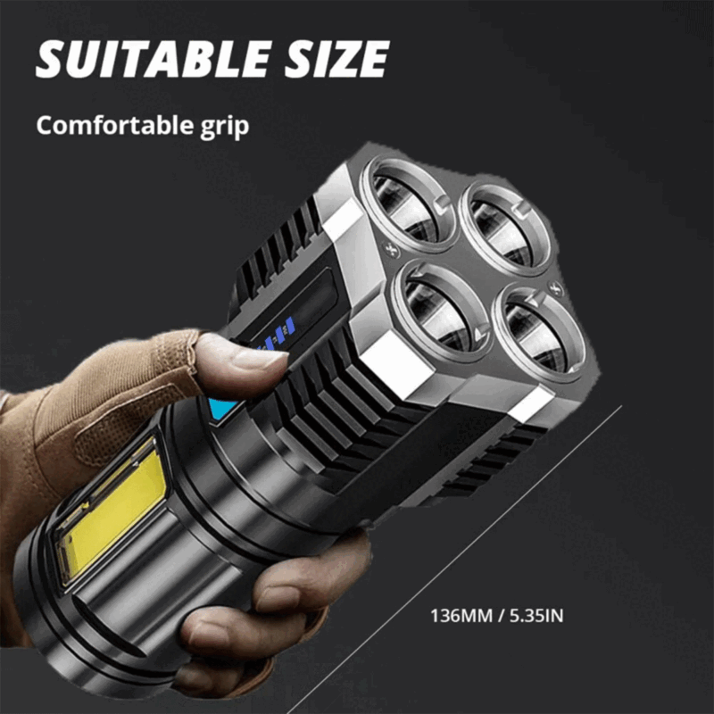 TORCIA A 4 LED ALTA ILLUMINAZIONE - immagine 5