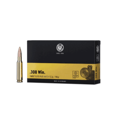 RWS - TARGET ELITE PLUS MATCH CARTRIDGE.308 Win. 12,3g | 190gr