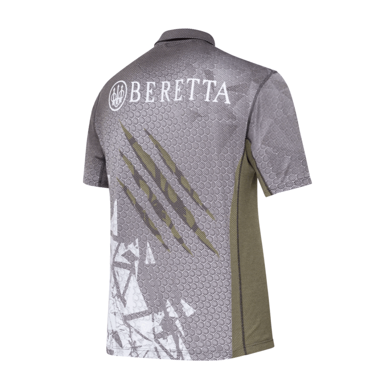 T-SHIRT - BERETTA - RUSH SCRATCH POLO Black & Green Stone - immagine 2