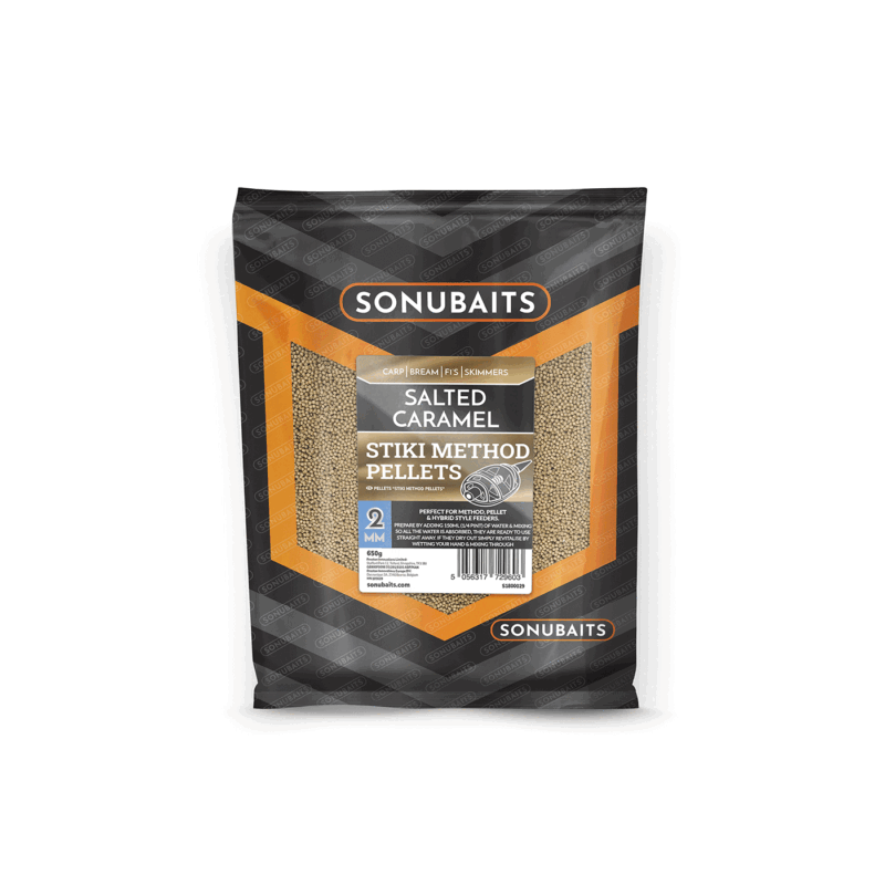 SONUBAITS - SALTED CARAMEL STIKI METHOD PELLETS 2MM 650g