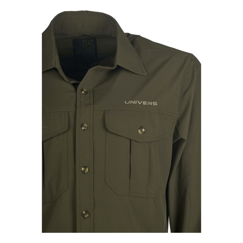 UNIVERS - CAMICIA PINZOLO 4-WAY STRETCH VERDE - immagine 5