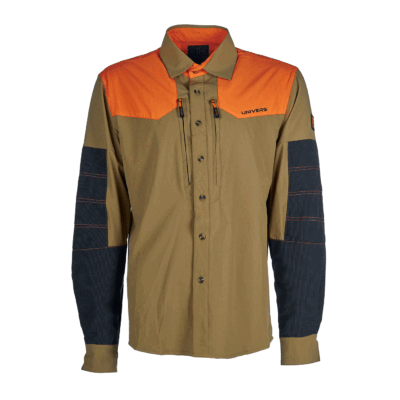UNIVERS - CAMICIA CORTINA 4-WAY STRETCH BEIGE CK-TEX