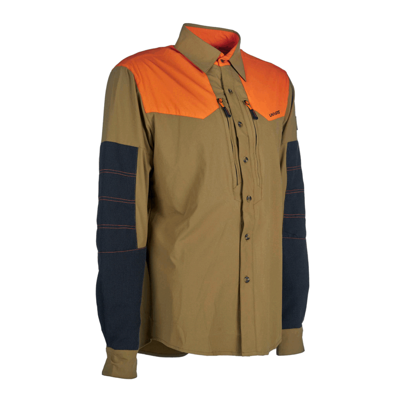 UNIVERS - CAMICIA CORTINA 4-WAY STRETCH BEIGE CK-TEX - immagine 4