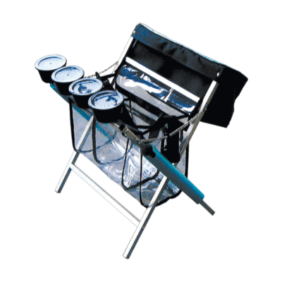 IGNESTI - CAVALLETTO HOBBY CON BORSA + 4 PORTA ESCHE + PORTA CANNE