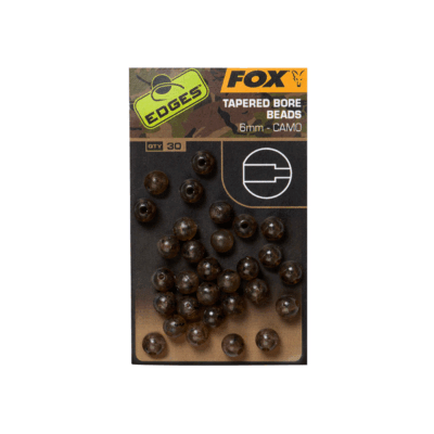 FOX - EDGES™ TAPERED BORE BEADS 6mm - CAMO (30PZ)