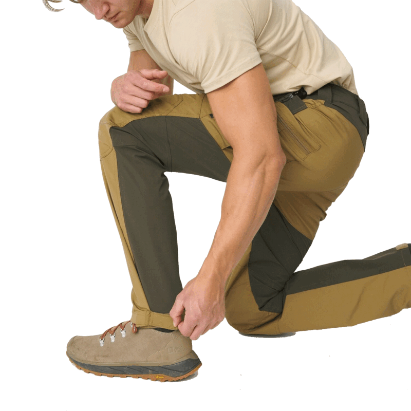 PANTALONI - UOMO - HELIKON-TEX - HYBRID OUTBACK PANTS DuraCanvas/VersaStretch Coyote / Taiga Green A - immagine 5