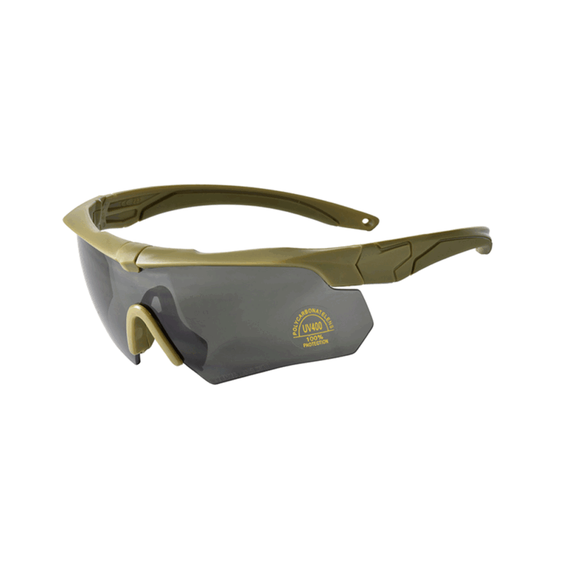 NERG OPENLAND TACTICAL - OCCHIALE BALISTICO KIT 3 LENTI V.2 Coyote Tan