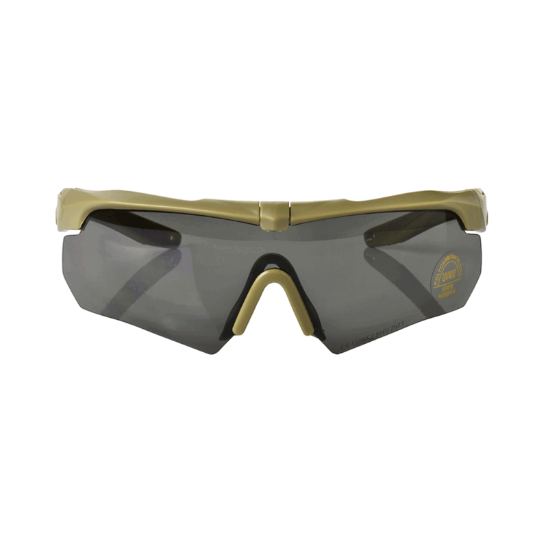 NERG OPENLAND TACTICAL - OCCHIALE BALISTICO KIT 3 LENTI V.2 Coyote Tan - immagine 2