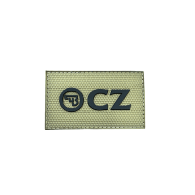 PATCH - CZ RETTANGOLARE NERO/VERDE (CON VELCRO)