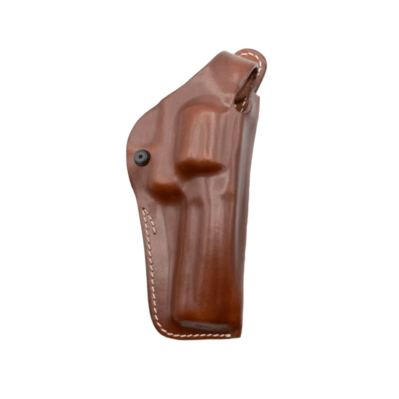 VEGA HOLSTER - FONDINA IN CUOIO DA CINTURA A SGANCIO RAPIDO PER REVOLVER 4" Marrone/Tan