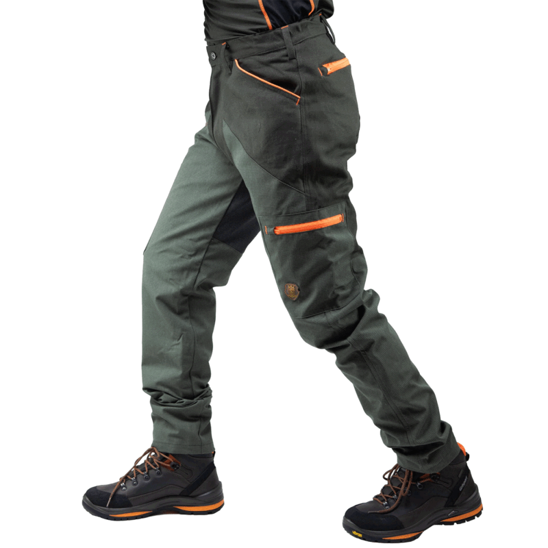 VIENT COLLECTION - PANTALONE - CANVAS VP03 Olive/Arancio - immagine 2