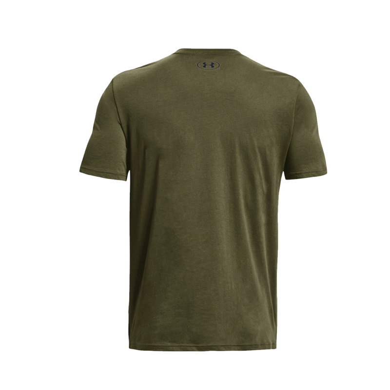 UNDER ARMOUR - UOMO - UA SPORTSTYLE  LC SS Marine OD Green / Black - 390 - immagine 2