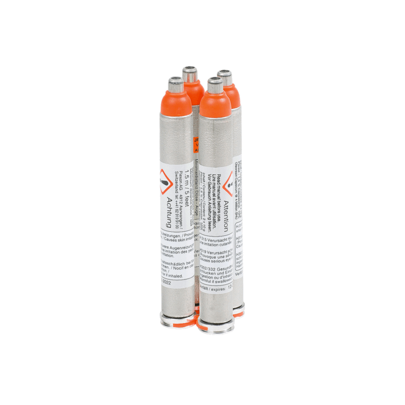 RADAR - PIEXON - 4 CARTUCCE DI RICARICA SPRAY AL PEPERONCINO PER PISTOLA JPX4 COMPACT JET DEFENDER