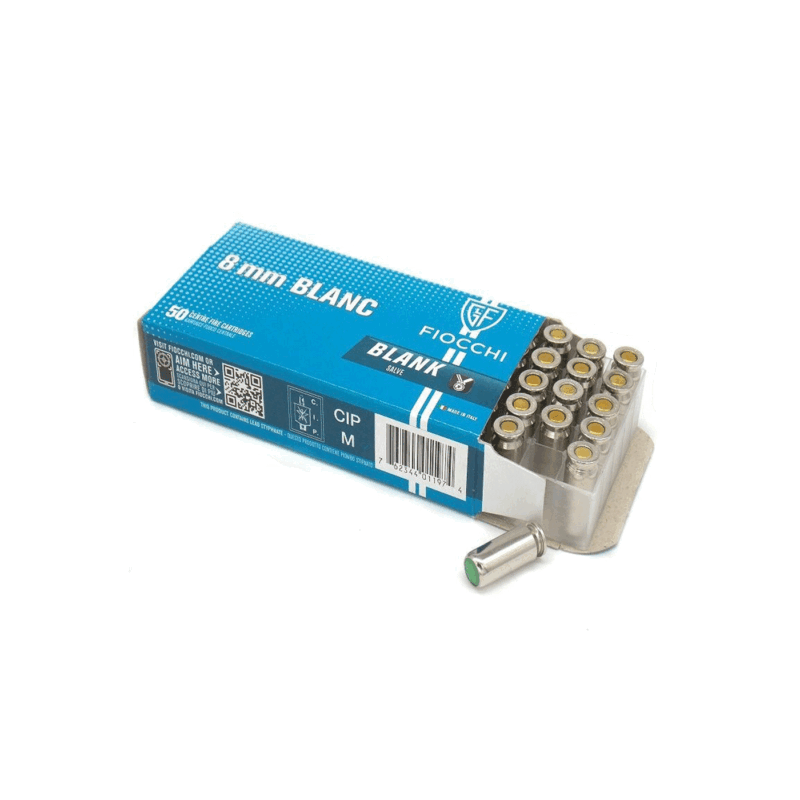 MUNIZIONI A SALVE - FIOCCHI - 8 mm BLANC (50pz) - immagine 2