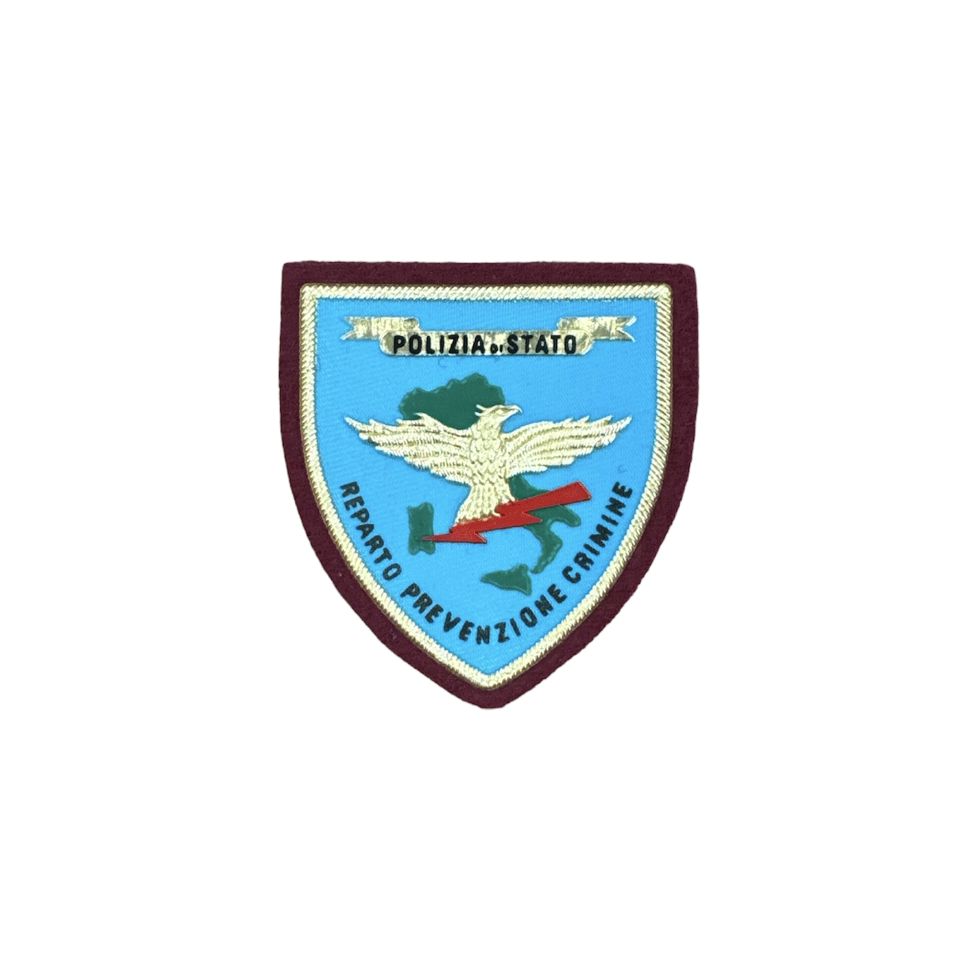 PATCH POLIZIA DI STATO REPARTO PREVENZIONE CRIMINE PLASTIFICATA CON PATCH POLIZIA DI STATO REPARTO PREVENZIONE CRIMINE PLASTIFICATA CON