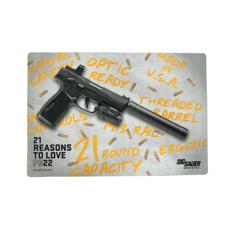 TAPPETINO PULIZIA ARMI SIG SAUER 21 REASONS TO LOVE P322