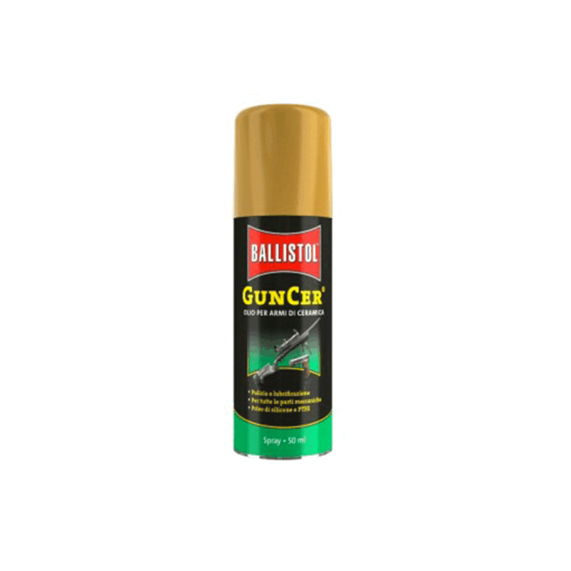 BALLISTOL - GUNCER SPRAY OLIO PER ARMI CON ADDITIVI DI NANO-CERAMICA 50ml