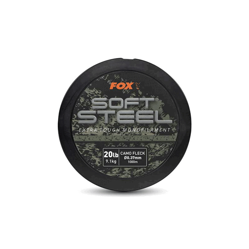 FOX - SOFT STEEL EXTRA TOUGH MONOFILAMENT 20lb 9.1kg CAMO FLECK Ø0.37mm 1000m - immagine 2