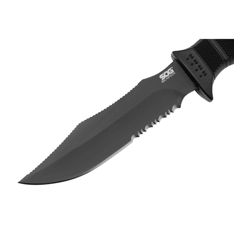 COLTELLO - SOG - SEAL PUP ELITE - BLACK HALF SERR KYDEX SHEATH - immagine 3