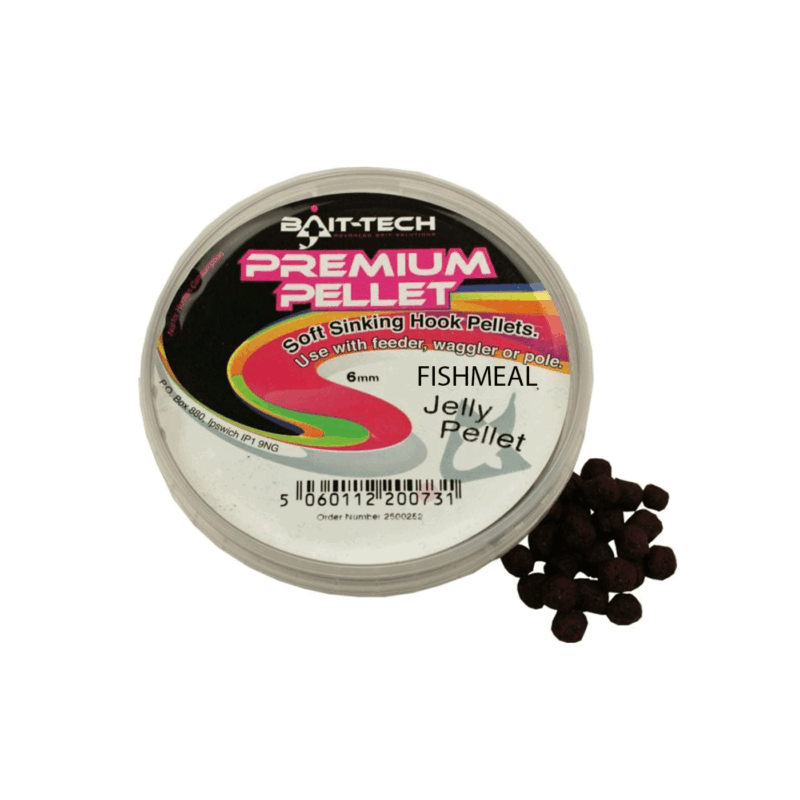BAIT-TECH - PREMIUM PELLET SOFT SINKING HOOK PELLETS 6MM FISHMEAL JELLY PELLET 150ml