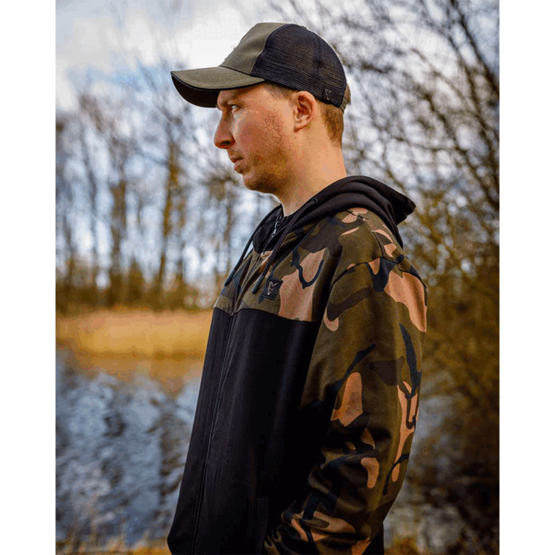 FELPA - FOX - LW ZIPPED HOODY Black/Camo - immagine 12