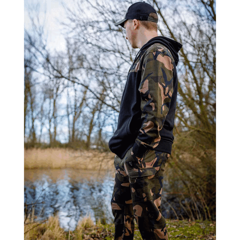 FELPA - FOX - LW ZIPPED HOODY Black/Camo - immagine 13