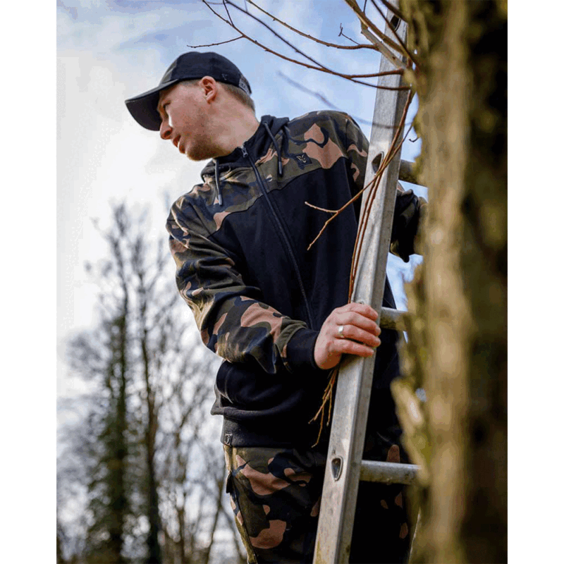 FELPA - FOX - LW ZIPPED HOODY Black/Camo - immagine 14