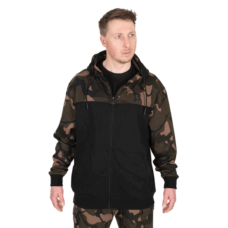 FELPA - FOX - LW ZIPPED HOODY Black/Camo - immagine 2