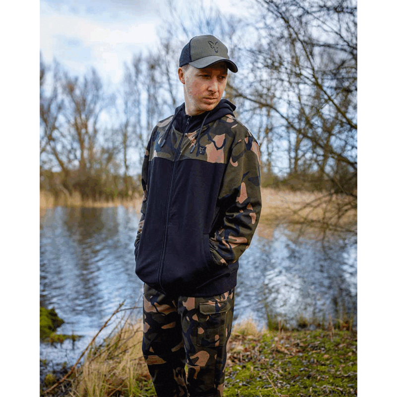 FELPA - FOX - LW ZIPPED HOODY Black/Camo - immagine 9