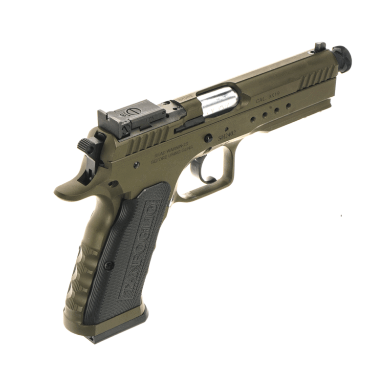PISTOLA - TANFOGLIO MOD. TACTICAL PRO CERAKOTE GREEN CAL. 9X19 - immagine 4