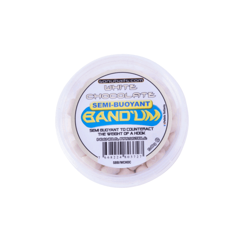 SONUBAITS - SEMI-BUOYANT BAND'UM WHITE CHOCOLATE 7MM 50g